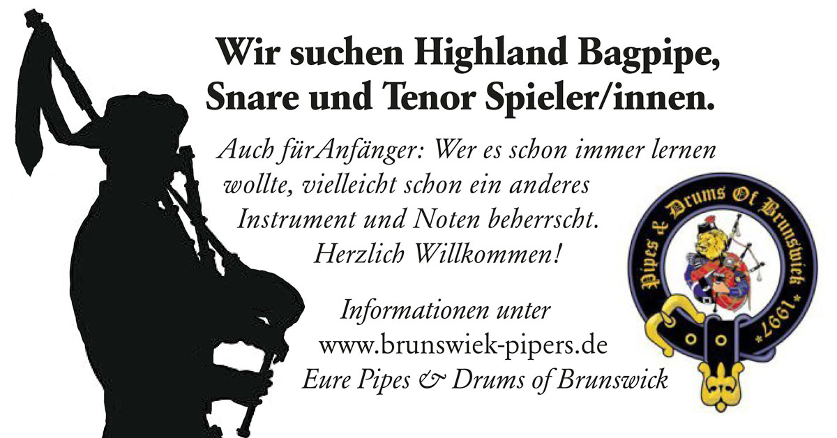 Bagpipe Banner Mitspieler K1a